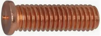 Шпилька М6х16 приварная омедненная резьбовая для конденсаторной сварки DIN 32501 Sorrex OY (500 штук)