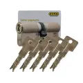 EVVA Цилиндровый механизм EVVA 3KS (132)61/71 ключ/ключ, никель