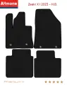 Коврики в салон текстильные Allmone Премиум+ для Zeekr 10 I (Электро(4мест)) 2023 - Н. В, черные, 4шт. / Зикр X 1