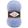 Пряжа для вязания ALIZE LANAGOLD FINE: 40 (голубой), 5 шт 390 м 100 г, 49% шерсть 51% акрил