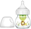 Бутылочка антиколик Dr. Brown's Options+ с широким горлышком, с соской для недоношенных детей, Львенок, Стекло, 60 мл
