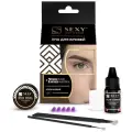 SEXY Набор для домашнего использования Brow Henna, 5 капсул, коричневый, 10 мл, 1 г, 1 уп.