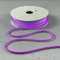 Неоновая светодиодная лента PJ Neon 25м, 6х12мм, 12в, IP 67, гибкий неон, фиолетовый, шаг реза 1см