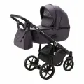 Коляска универсальная Adamex Bibione Deluxe 2 в 1, BI-SA26 - темно-бордовая кожа