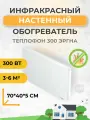 Инфракрасный обогреватель настенный Теплофон 300 ЭРГНА 0.3/220, 300 Вт, 3-6 м2, белый