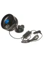 Вентилятор HX-701 12см (4.5) 12V (4W) диммер, на вакуумной присоске, с регулируемыми углами обдува black/blue MITCHELL
