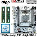 Комплект материнская плата Aigo X99L D4 PLUS + Xeon 2667V4 + 16GB DDR4 ECC REG 2x8GB