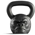 Гиря 16 кг Iron Head Горилла, чугун, цельнолитая, дизайнерская, покрытие краска