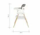 Стул Tutti Bambini для кормления High chair NOVA Complete White/Oak 611010/3511B