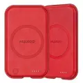 Внешний магнитный аккумулятор с беспроводной зарядкой Maxco Future Magnetic Two-Way, 5000 mAh, 15W, Красный