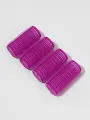 Бигуди Липучка , d 2.6 см, 6 см, 12 шт, в наборе сиреневое