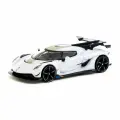 Машинка Tarmac Works 1/64 Koenigsegg Jesko Attack White Lamley Special Edition with Trading Cards Combo Set