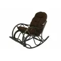 Кресло -качалка Маргонда арт. CV-MK17 (1кор.+мягк. эл.) каркас коричневый, сиденье коричневое)
