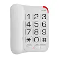 Телефон проводной TEXET TX-201 белый