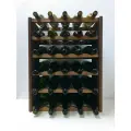 Винный стеллаж из дерева для 30 бутылок коричневый