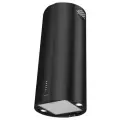 Вытяжка кухонная цилиндрическая островная MEFERI TUBE40BK ISLA POWER на 40 см, черная, производительность 850 м3/ч