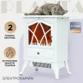 Электрокамин PLANTA PFP-FS200, напольный, белый