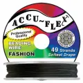 Тросик ювелирный Accu-Flex 49 струн, 0.61мм (0.024in), черный, катушка 30.4 метра