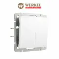 Встраиваемый одноклавишный выключатель Werkel W1110161 белый матовый подсветкой 250 В