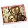Подарочный набор, Шоколадные Сердца, подарок женщине, к 8 марта, 4 шт. ассорти