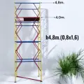 Вышка тура h4,8/6,0м. (0,8х1,6) Эконом. Для работ на высоте до 6,0м. Леса строительные.