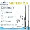 Спиннинг Волжанка Метеор 2.0 тест 2-7гр 2.4м (2 секции)