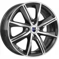 Литые диски K&K Арнар 6x15 4x100 ET50 dia 60,1 алмаз черный SK Россия (цвет: черный+полировка)