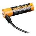 Аккумулятор Fenix 18650 ARB-L18-3400U 3500mAh Li-Ion с разъёмом USB