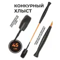 Sweethorse / Хлыст конкурный для лошадей 45 см, черно-оранжевый