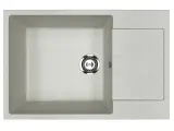 Мойка кухонная Ulgran U-602 -310 прямоугольная, 50x76, с крылом, серая, матовая, российская