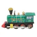 Заводной локомотив, игрушки из белой жести, металлическая ручная работа, винтажная ретро игрушка с заводным поездом для коллекции, подарок на вечеринку, день рождения
