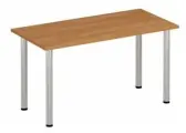 Стол письменный Юнитекс Формула на хромированных опорах МХ 140*67*75, ольха европейская