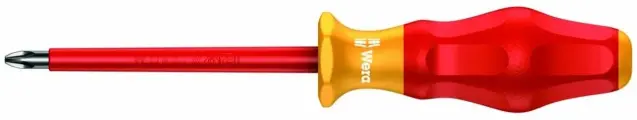 Отвёртка Wera диэлектрическая крестовая 165 i PZ VDE , PZ 2 x 100 мм