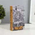 Шкатулка книга-сейф «Жёлтый трамвайчик», дерево, искусственная кожа, 21×13×5 см