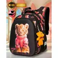 Рюкзак школьный для девочки 17 л для начальной школы с анатомической спинкой SkyName (СкайНейм), с мишкой