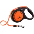 Поводок-рулетка для собак Flexi New Neon лента (tape) M 5 м до 25 кг оранжевый