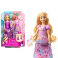 Кукла Mattel Disney Princess Рапунцель со сменным нарядом и аксуссуарами JBG09, розовый