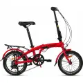 Велосипед HORH NEMO 7SP VB 16, ригид, складная рама, взрослый, цвет Red-Black, рама 16, для роста 140-175 см