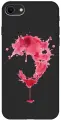 Силиконовый чехол на Apple iPhone SE (2022) / SE (2020) / 8 / 7 / Эпл Айфон СЕ 2022 / СЕ 2020 / 8 / 7 с рисунком Cocktail Splash Soft Touch черный