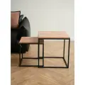 Журнальный столик квадратный, 2 штуки, дуб вотан