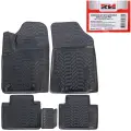 Коврики внутрисалонные RedMark Geely Atlas PRO 2021-, 3D, с подпятником, с крепежом, полиуретан