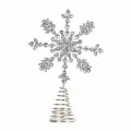 Верхушка на елку Снежинка Silver Cristal 27 см