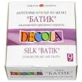 Decola Набор акриловых красок по шелку Батик, 4441449, 50 мл, 9 цв., 9 шт., разноцветный