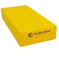 Коврик Perfetto Sport, складной, экокожа, 100x100 см, жёлтый