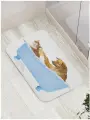 Коврик для ванной комнаты и туалета противоскользящий Кот и пес в ванной 52х77 см, JoyArty