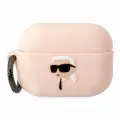 Чехол Lagerfeld Silicone case with ring NFT 3D Choupette для Airpods Pro 2 (2022), розовый