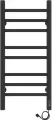 Полотенцесушитель электрический Laris Лаванда ЧКЧ П8 300х700, черный муар, правое подключение (73207625)