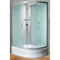 Душевая кабина River NARA Б/К 100/80/24 МТ L 100x80 без крыши, левая, стекла матовые, профиль матовый хром