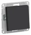 Переключатель проходной одноклавишный IP44 (Карбон), Systeme Electric AtlasDesign Aqua