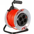 Силовой удлинитель Ресанта на катушке, СУ-3x1,5-30/2 (с выкл, 4 розетки) 61/118/6